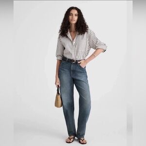 Madewell Balloon Barrel Jeans Greendale wash 29tall, NWT